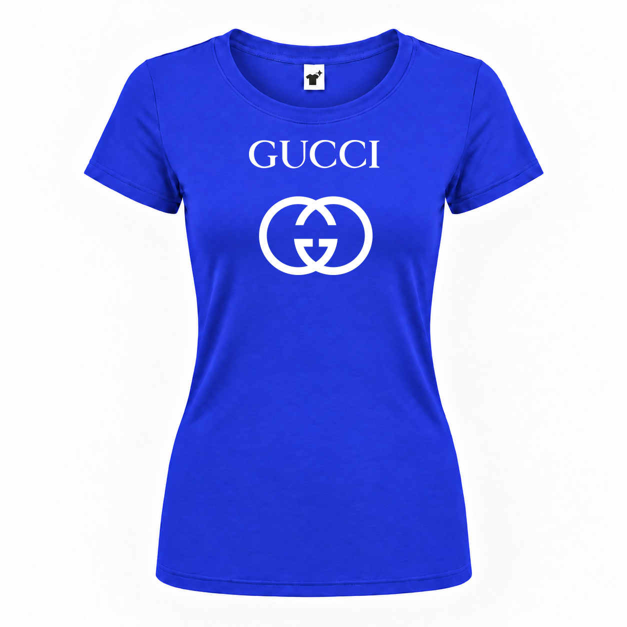 Women's Gucci Round Neck T-Shirt | Color: Royal Blue | Main