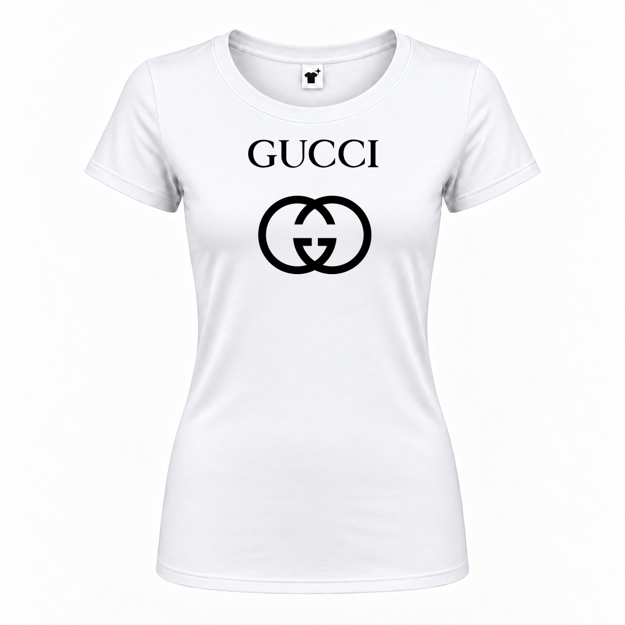 Women's Gucci Round Neck T-Shirt | Color: White | Main