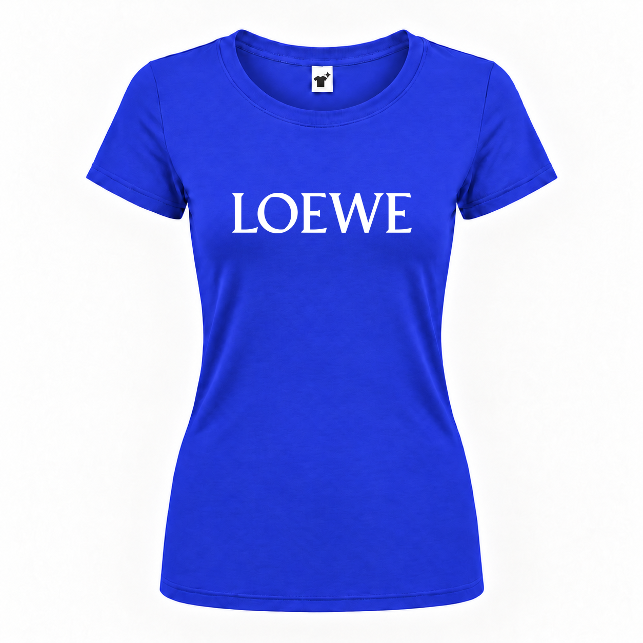 Women's Loewe Round Neck T-Shirt | Color: Royal Blue | Main