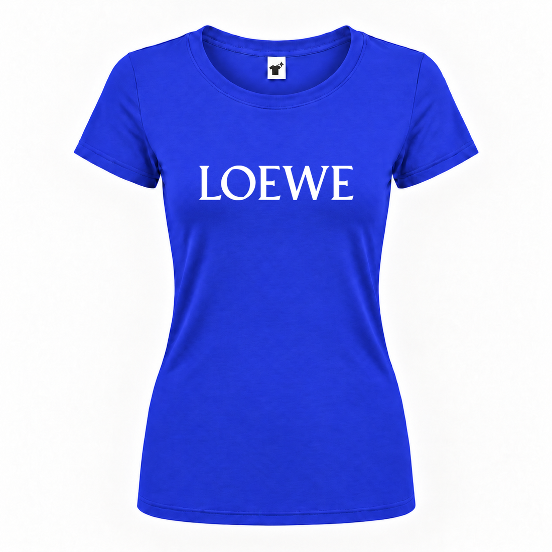 Women's Loewe Round Neck T-Shirt | Color: Royal Blue | Main