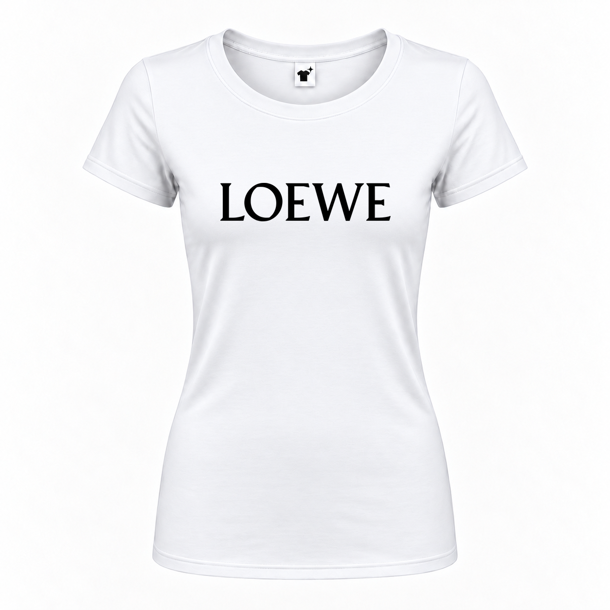 Women's Loewe Round Neck T-Shirt | Color: White | Main