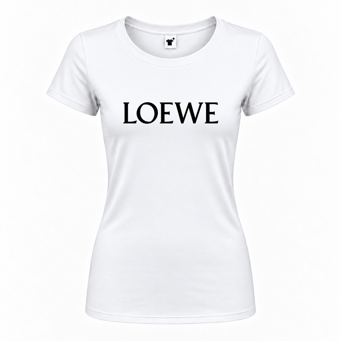 Women's Loewe Round Neck T-Shirt | Color: White | Main