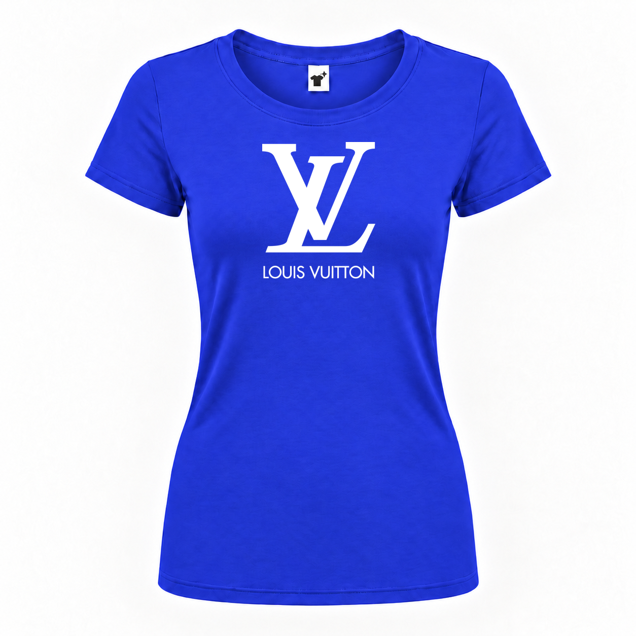 Women's Louis Vuitton Round Neck T-Shirt | Color: Royal Blue | Main