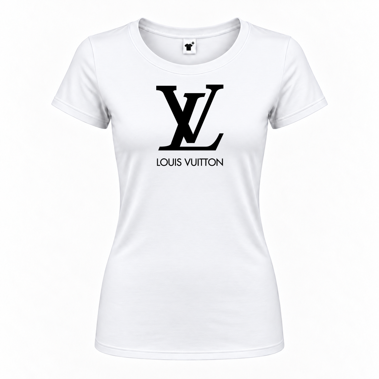 Women's Louis Vuitton Round Neck T-Shirt | Color: White | Main