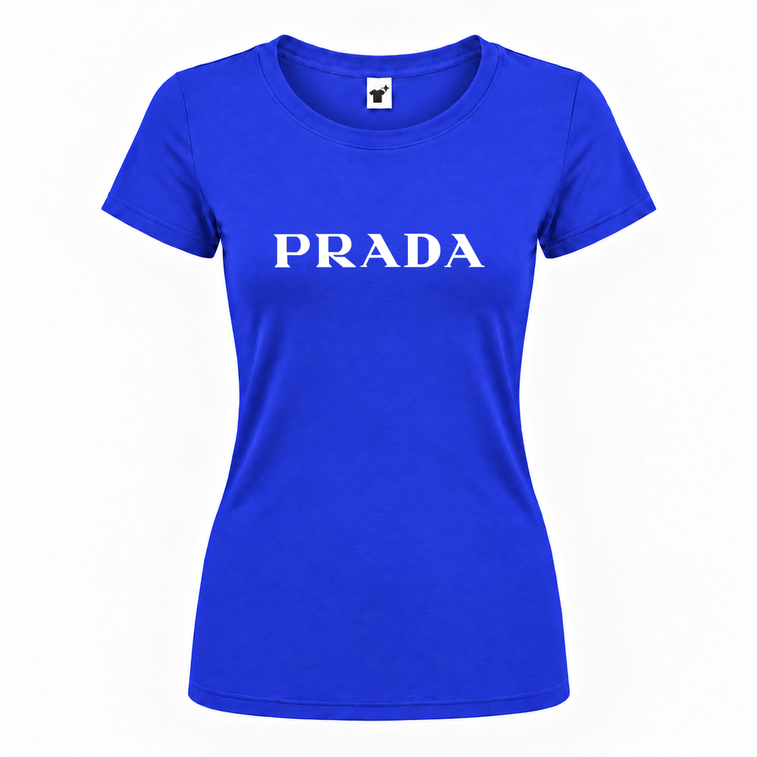 Women's Prada Round Neck T-Shirt | Color: Royal Blue | Main
