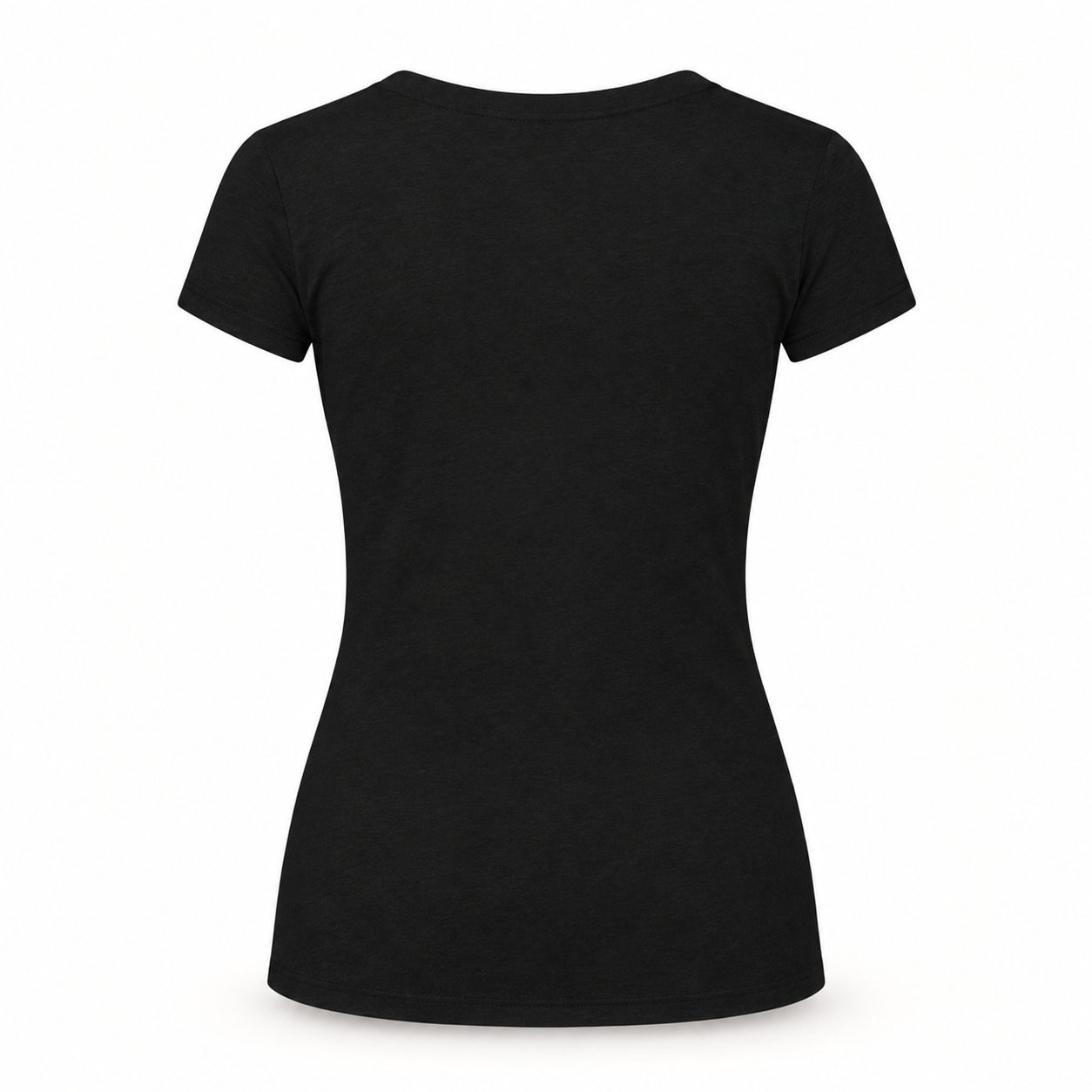 Women's Saint Laurent V-neck T-shirt black back
