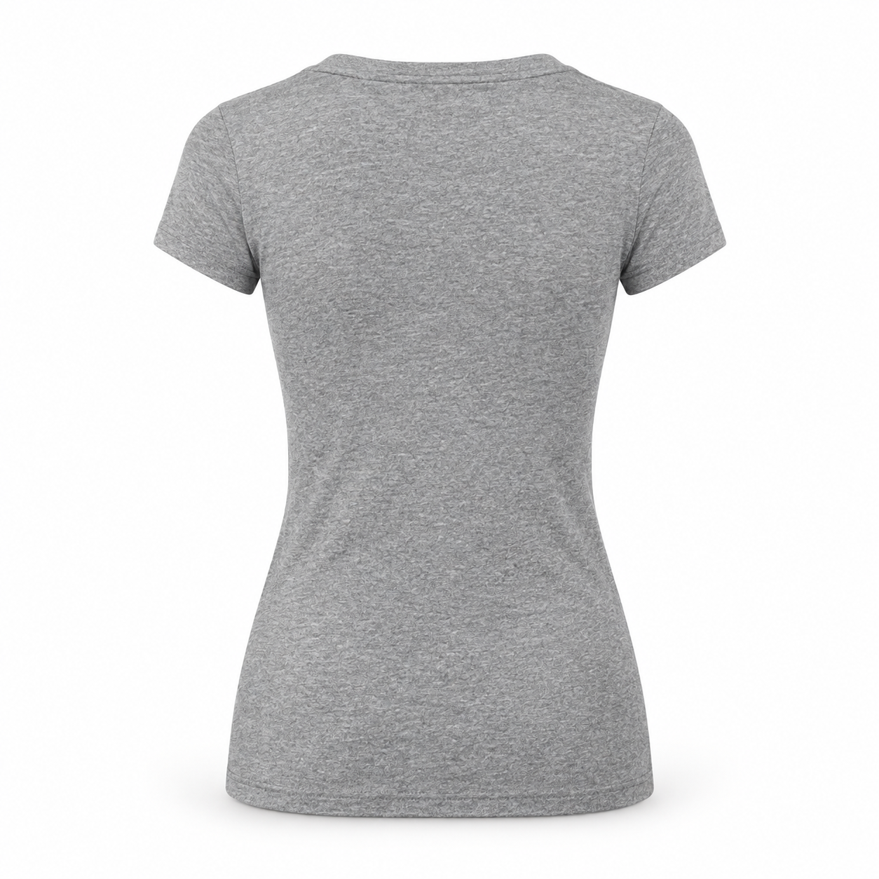 Women's Saint Laurent V-neck T-shirt grey back