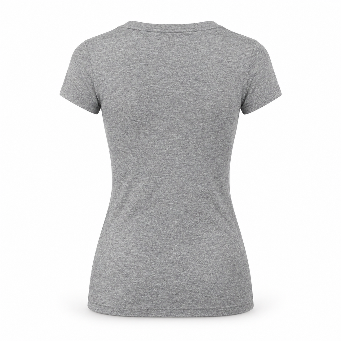 Women's Saint Laurent V-neck T-shirt grey back