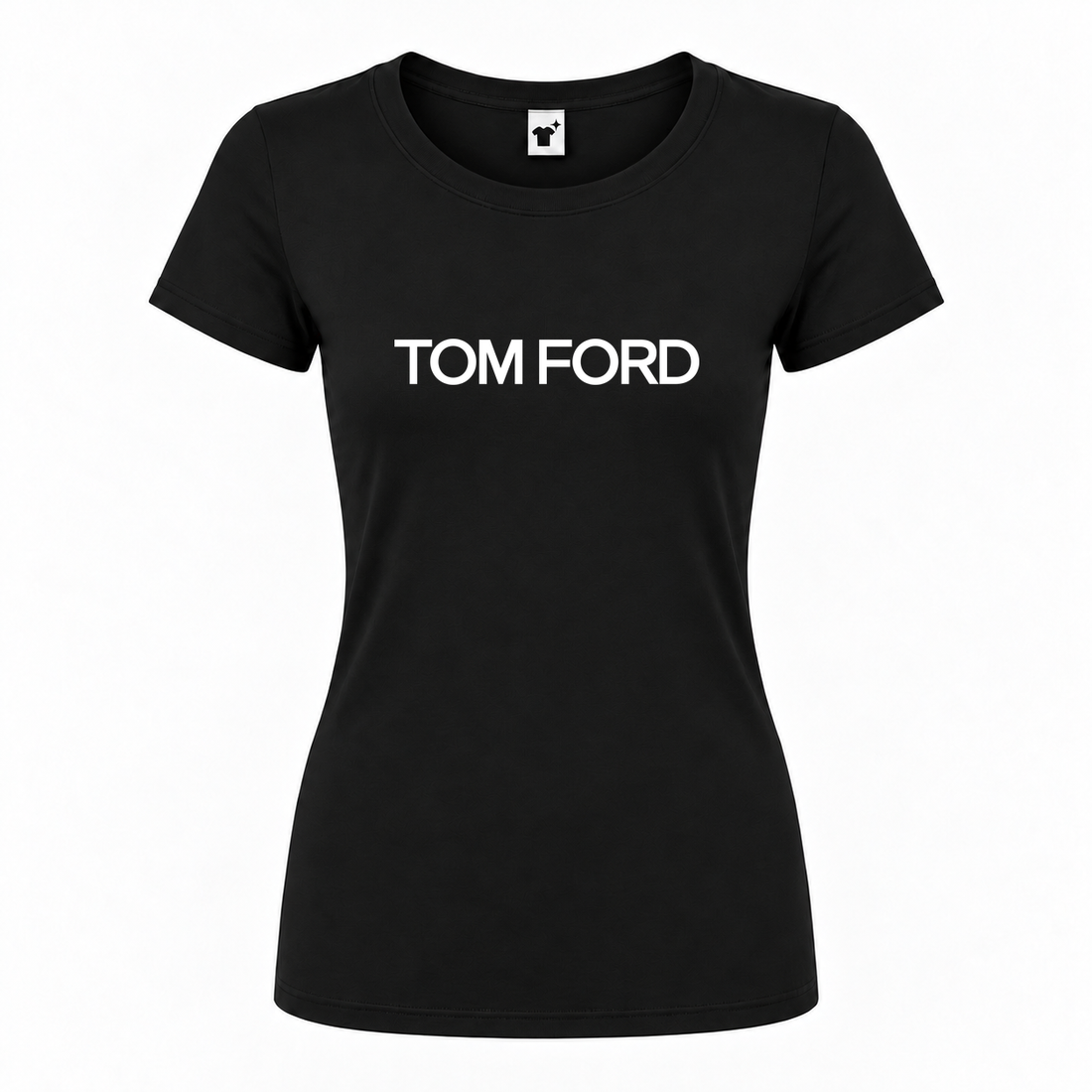 Women's Tom Ford Round Neck T-Shirt | Color: Black | Main