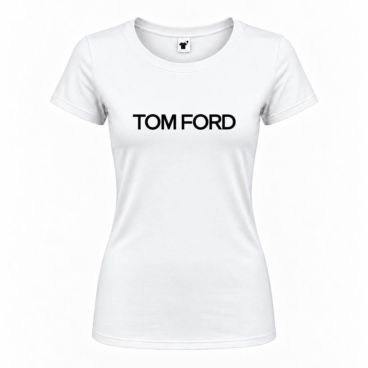 Women's Tom Ford Round Neck T-Shirt | Color: White | Main