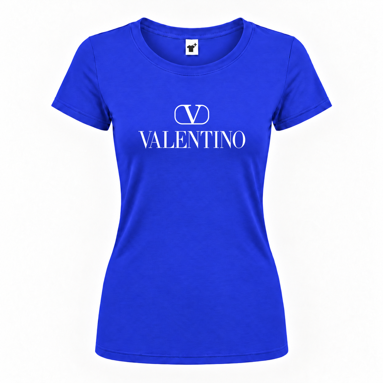 Women's Valentino Round Neck T-Shirt | Color: Royal Blue | Main