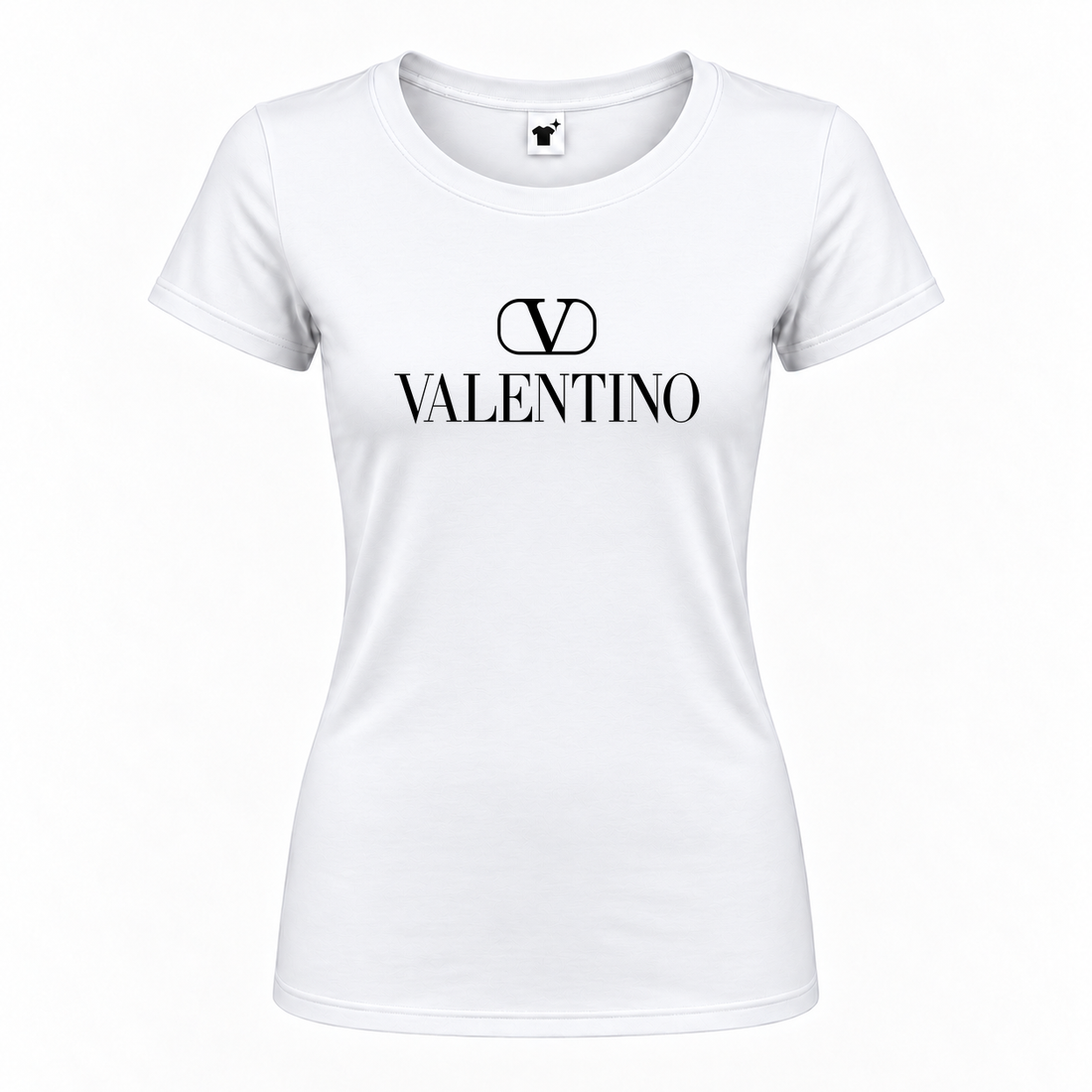 Women's Valentino Round Neck T-Shirt | Color: White | Main