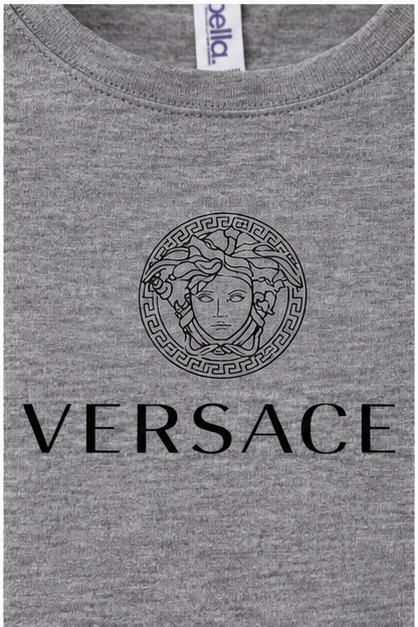 Women's Versace Long Sleeve T-Shirt | Color: Grey | Image 5