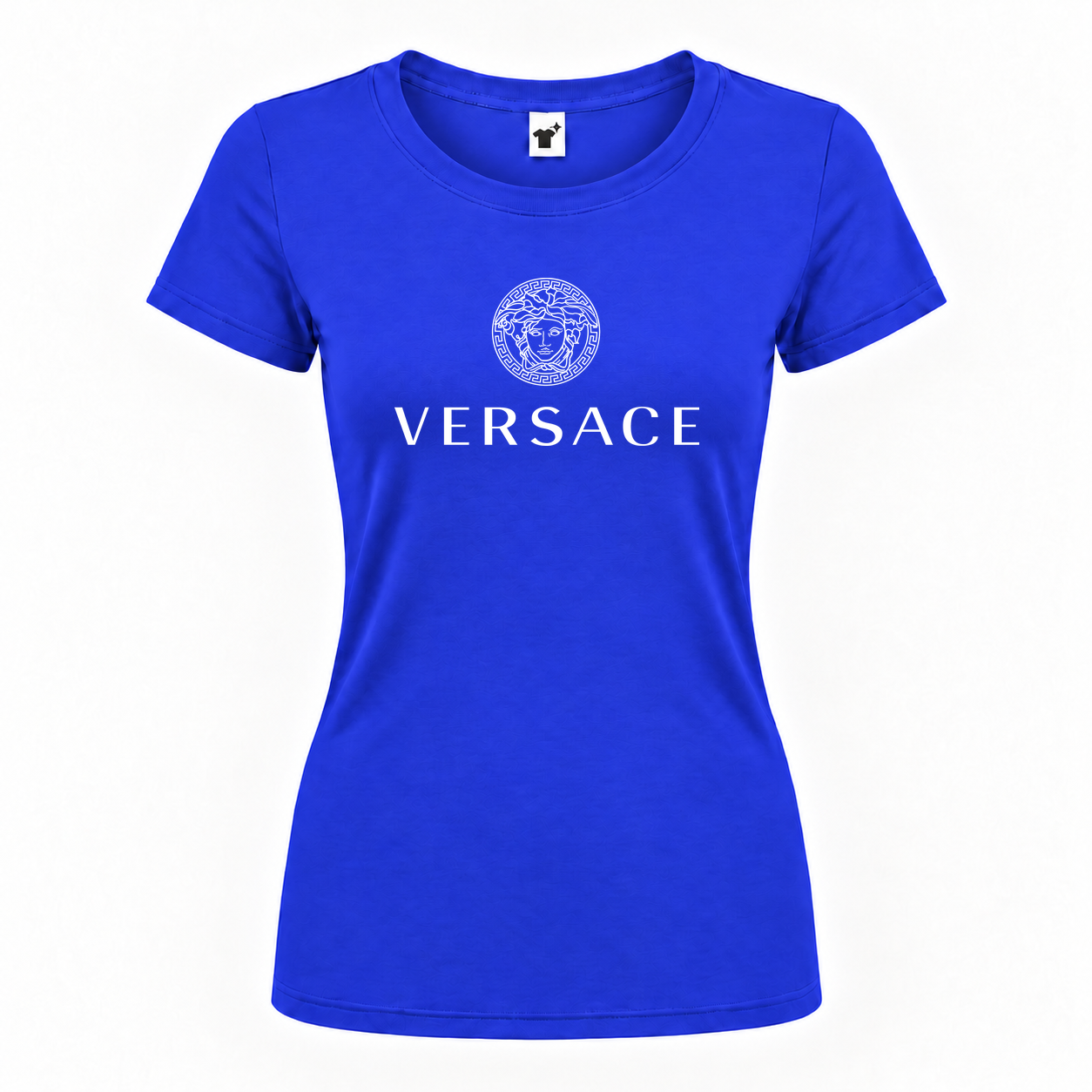 Women's Versace Round Neck T-Shirt | Color: Royal Blue | Main
