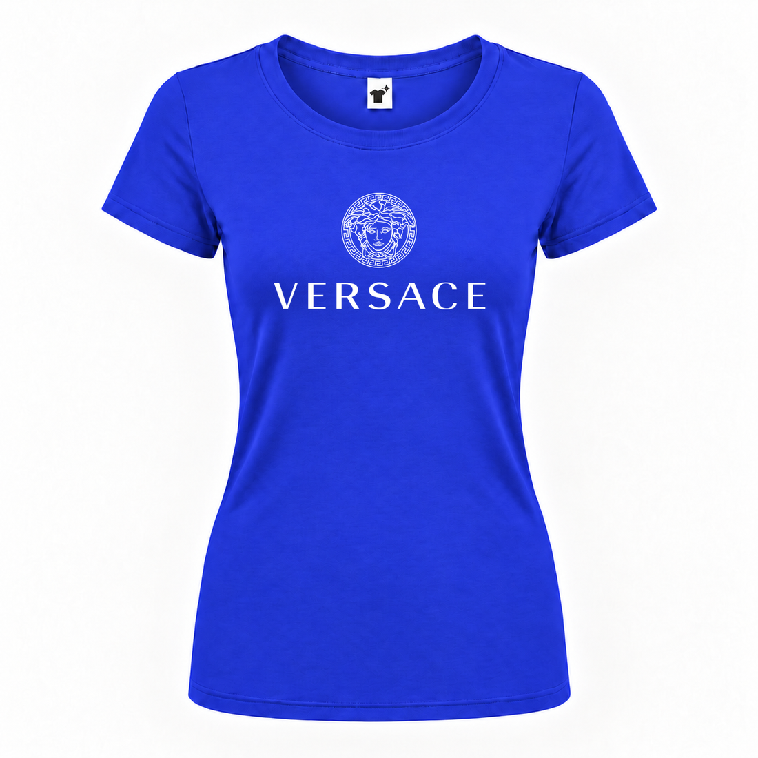 Women's Versace Round Neck T-Shirt | Color: Royal Blue | Main