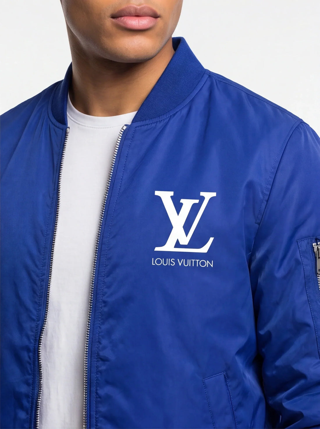 Men's Louis Vuitton Lightweight Bomber Jacket Windbreaker Softshell Varsity Jacket Coat