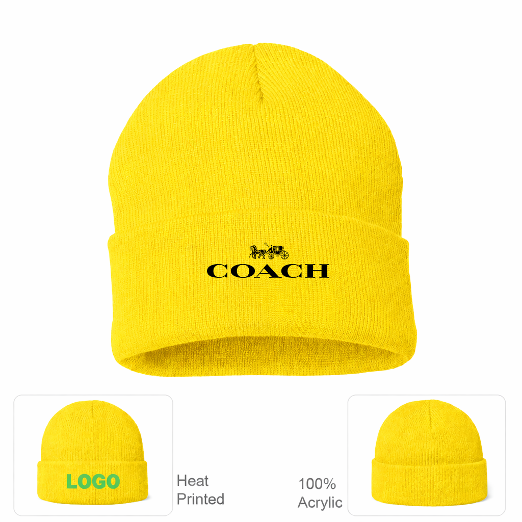 Coach Cuffed Beanie Hat