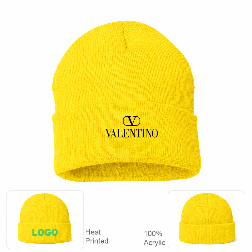 Valentino Cuffed Beanie Hat