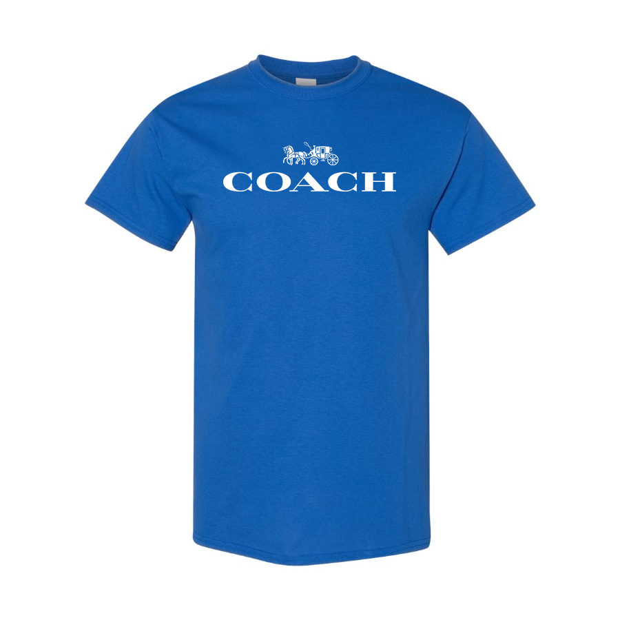 Youth Kids Coach Cotton T-Shirt - Blue - Image 1