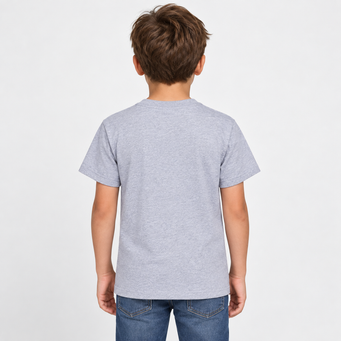 Youth Kids Coach Cotton T-Shirt - Grey - Image 5