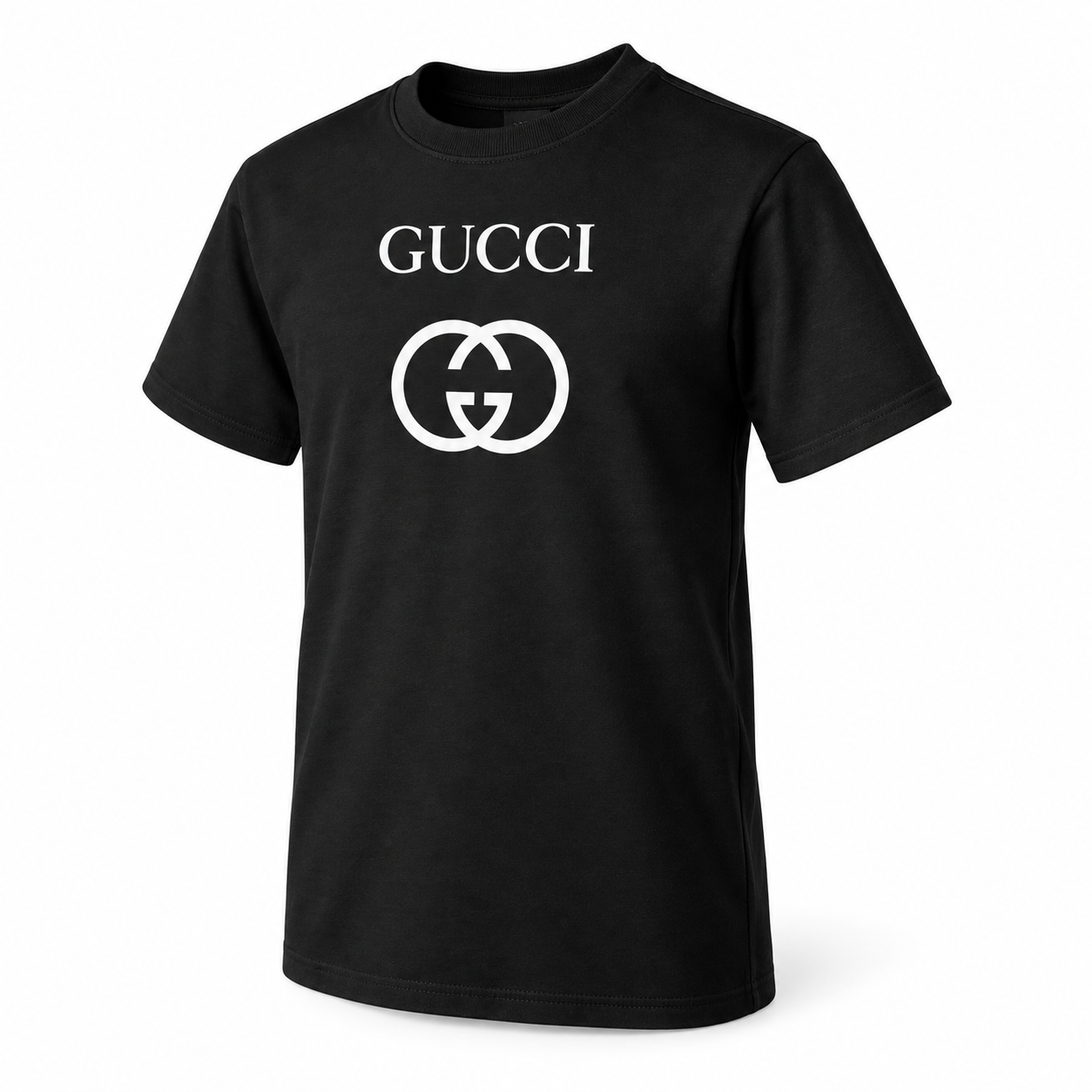Youth Kids Gucci Cotton T-Shirt | Color: black | Image 1