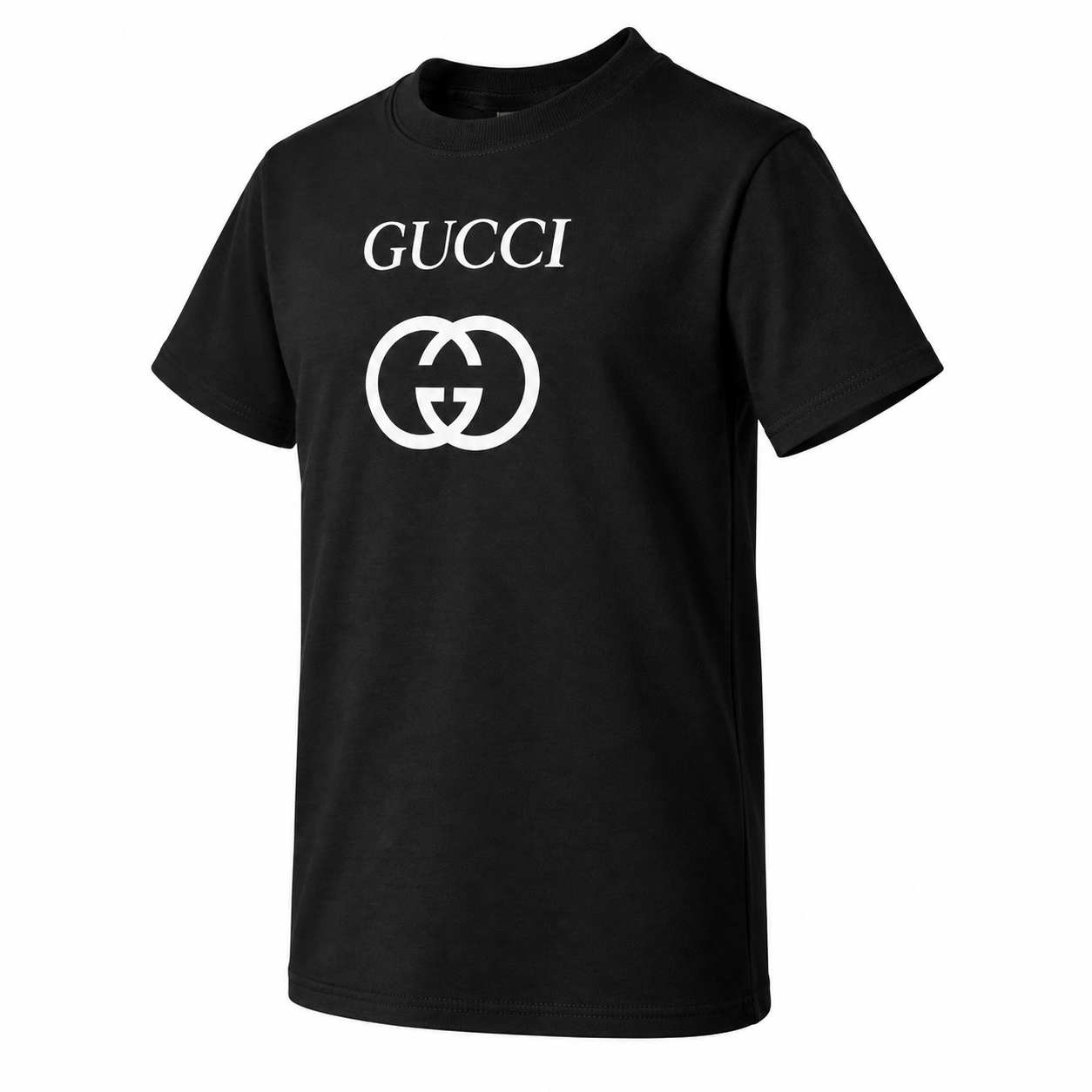 Youth Kids Gucci Cotton T-Shirt | Color: black | Image 4