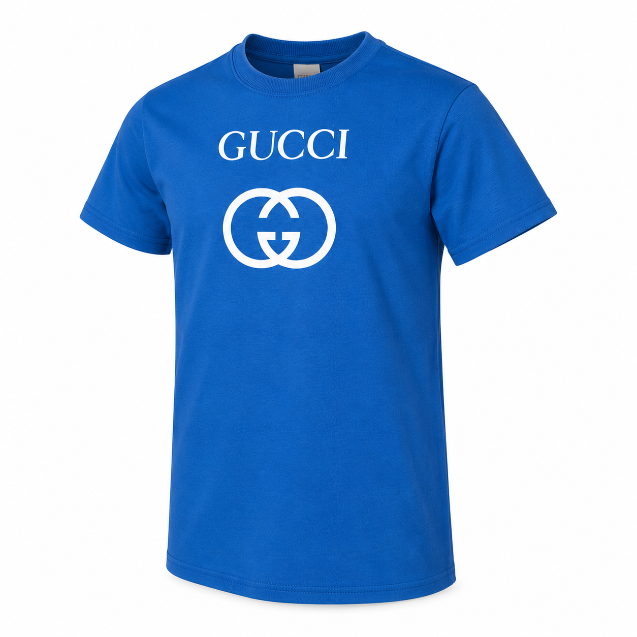 Youth Kids Gucci Cotton T-Shirt | Color: blue | Image 1