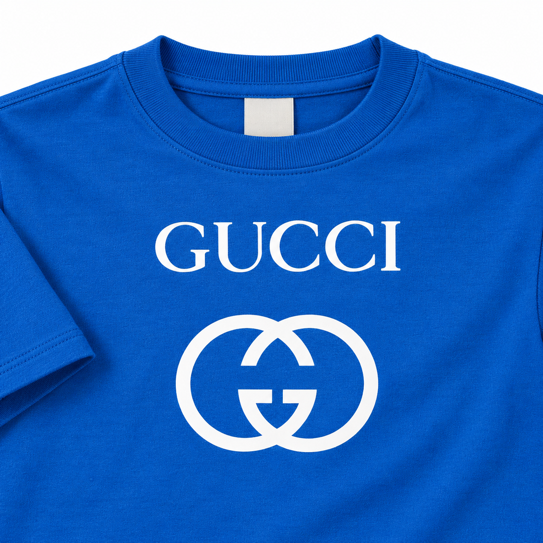Youth Kids Gucci Cotton T-Shirt | Color: blue | Image 3