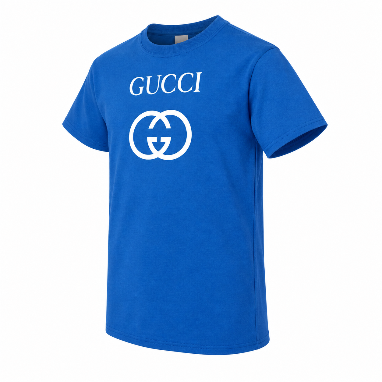 Youth Kids Gucci Cotton T-Shirt | Color: blue | Image 4