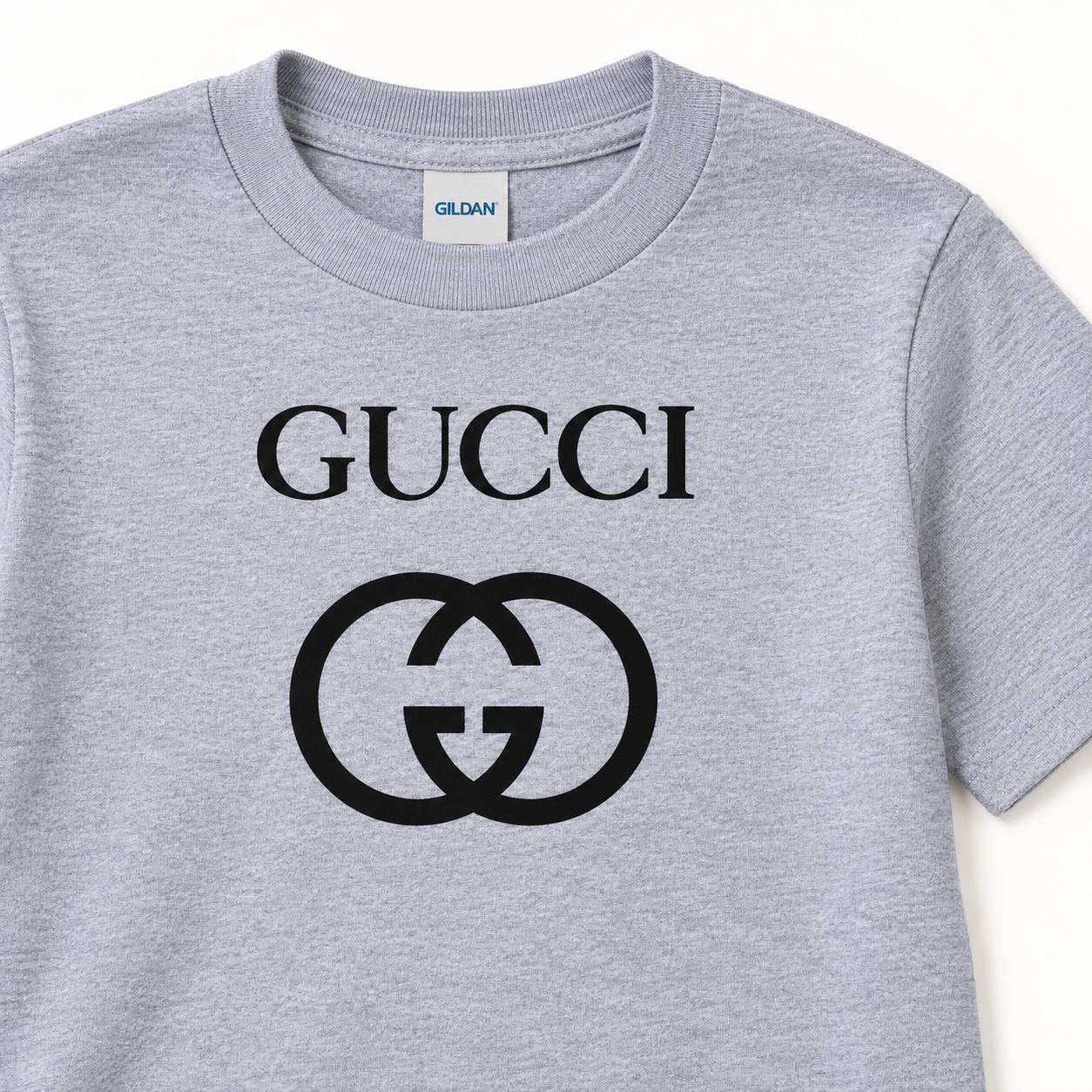 Youth Kids Gucci Cotton T-Shirt | Color: grey | Image 3