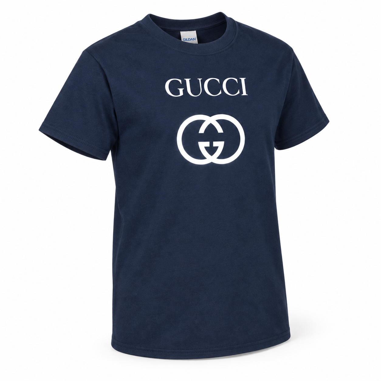 Youth Kids Gucci Cotton T-Shirt | Color: navy | Image 1