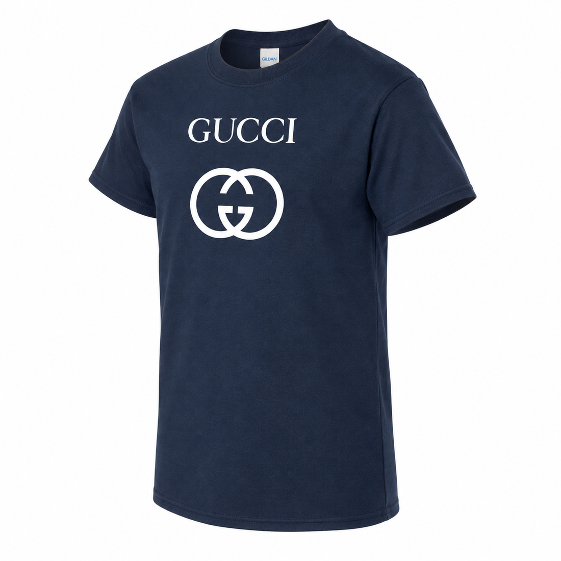 Youth Kids Gucci Cotton T-Shirt | Color: navy | Image 4