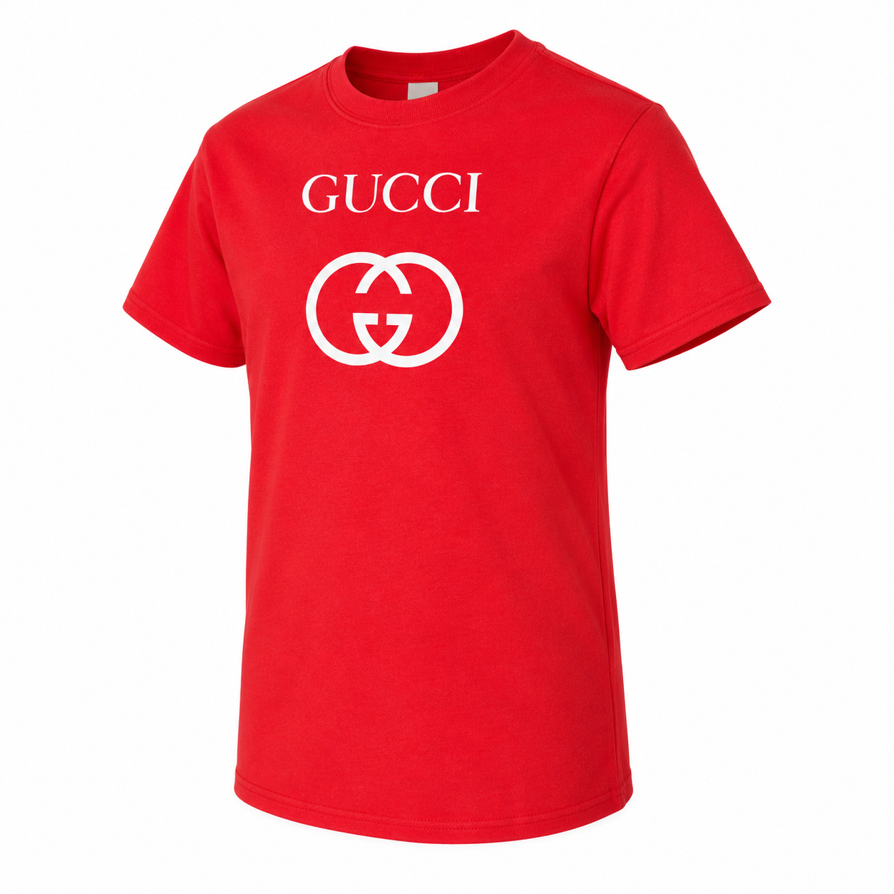 Youth Kids Gucci Cotton T-Shirt | Color: red | Image 4