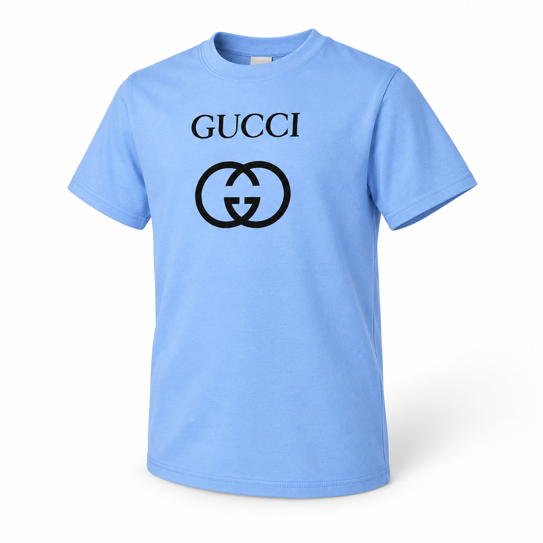 Youth Kids Gucci Cotton T-Shirt | Color: sky blue | Image 1