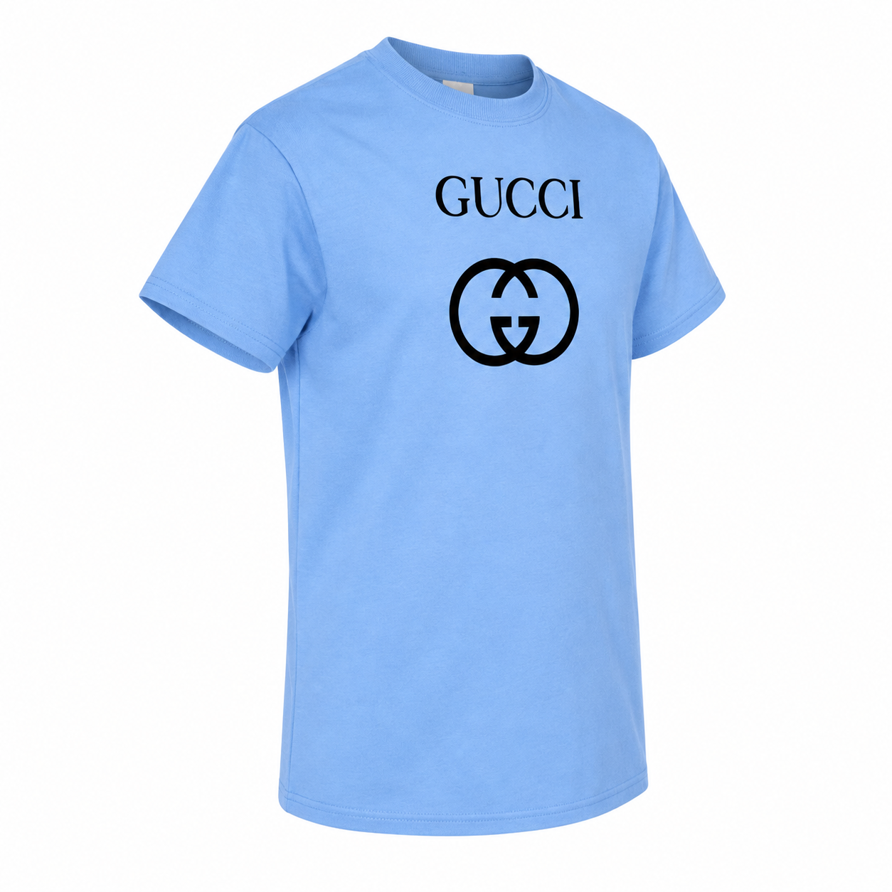 Youth Kids Gucci Cotton T-Shirt | Color: sky blue | Image 4