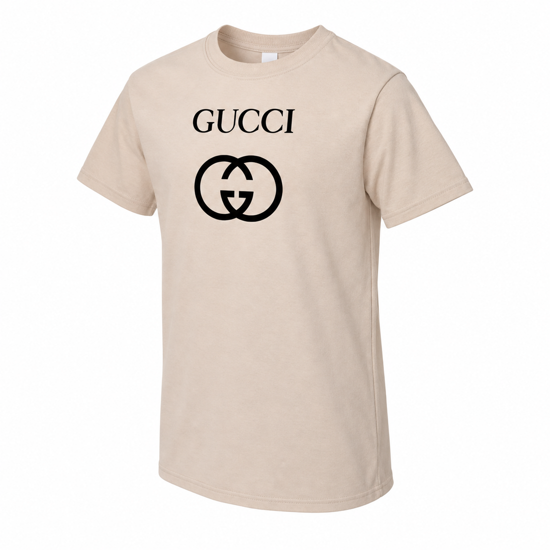 Youth Kids Gucci Cotton T-Shirt | Color: tan | Image 4