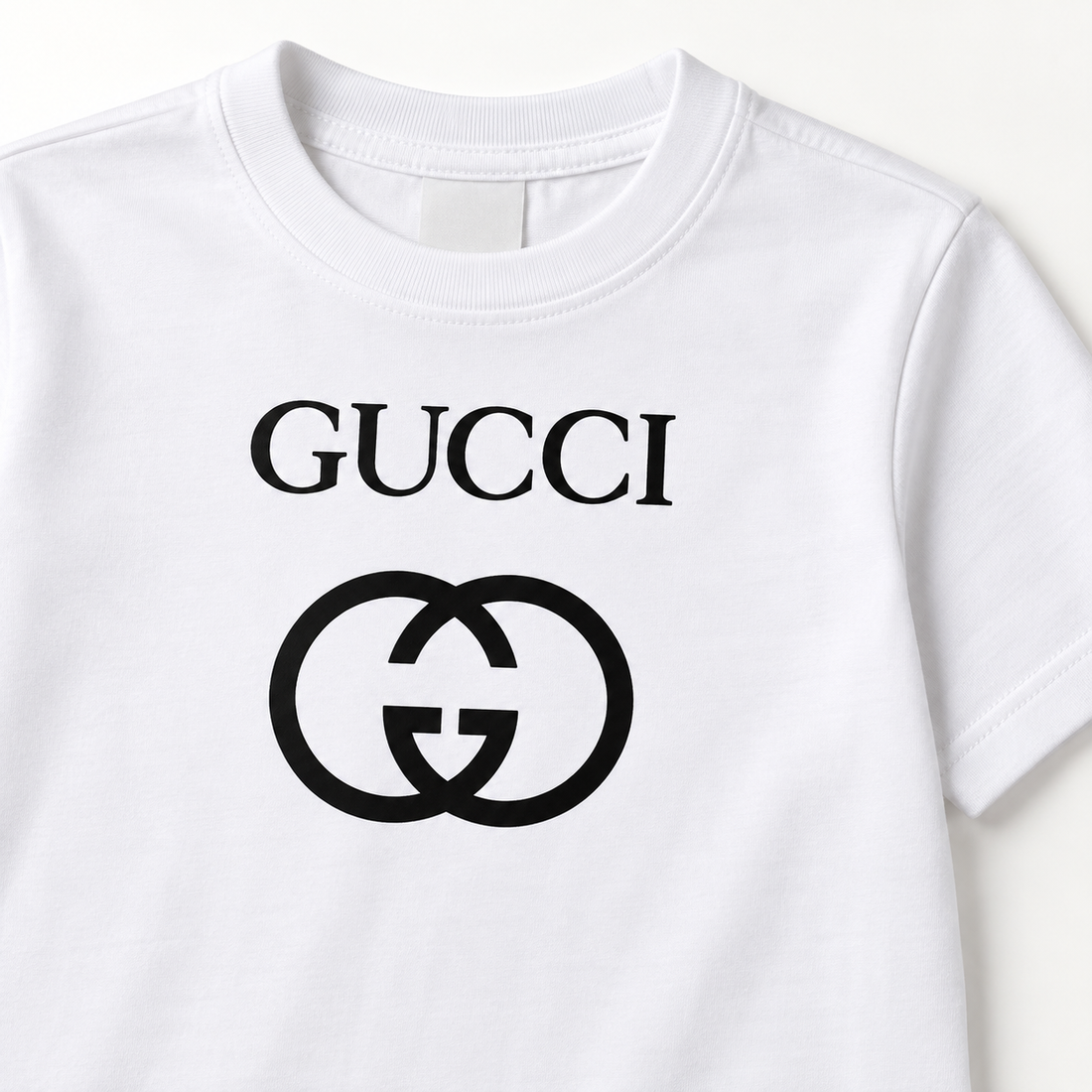 Youth Kids Gucci Cotton T-Shirt | Color: white | Image 3