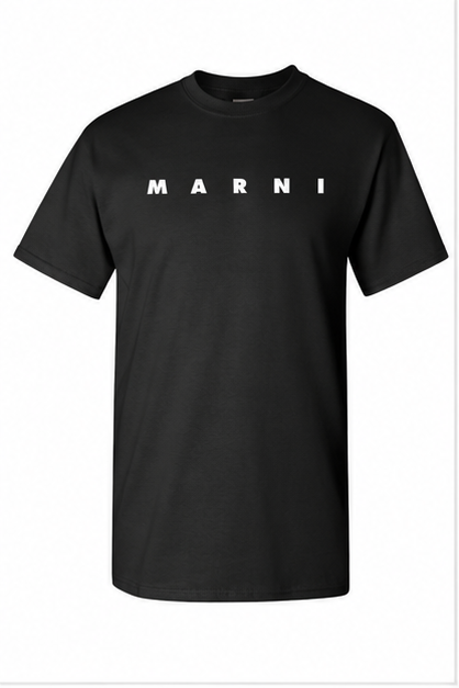 Youth Kids Marni Cotton T-Shirt | Color: Black | Image 1