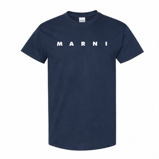 Youth Kids Marni Cotton T-Shirt | Color: Navy | Image 1