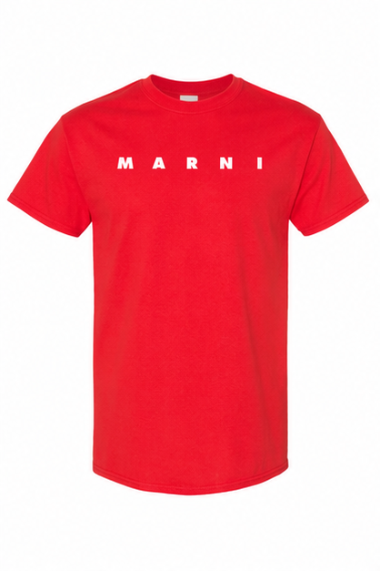 Youth Kids Marni Cotton T-Shirt | Color: Red | Image 1
