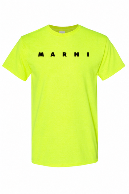 Youth Kids Marni Cotton T-Shirt | Color: Safety Green | Image 1