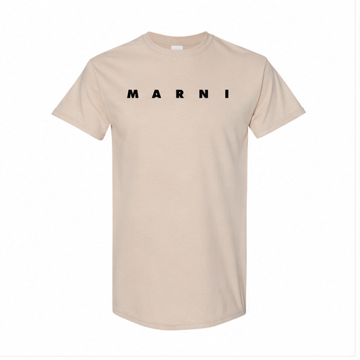 Youth Kids Marni Cotton T-Shirt | Color: Tan | Image 1