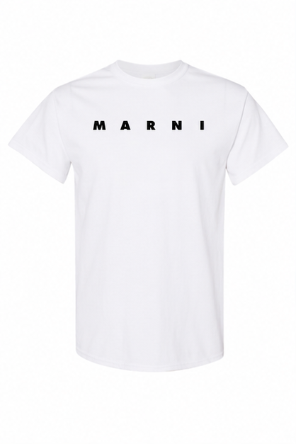 Youth Kids Marni Cotton T-Shirt | Color: White | Image 1