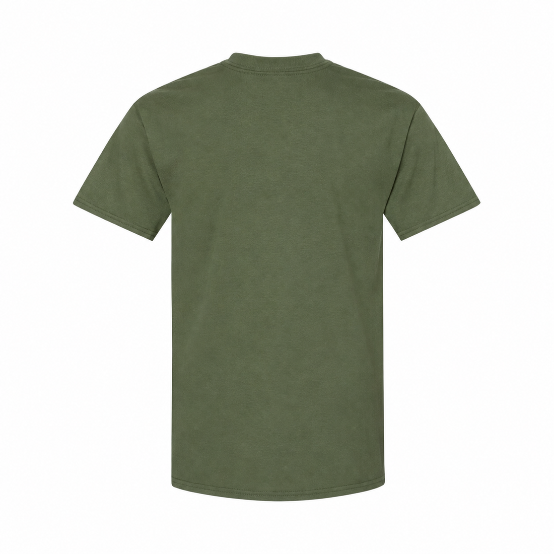 Youth Kids Prada Cotton T-Shirt - Army Green - back