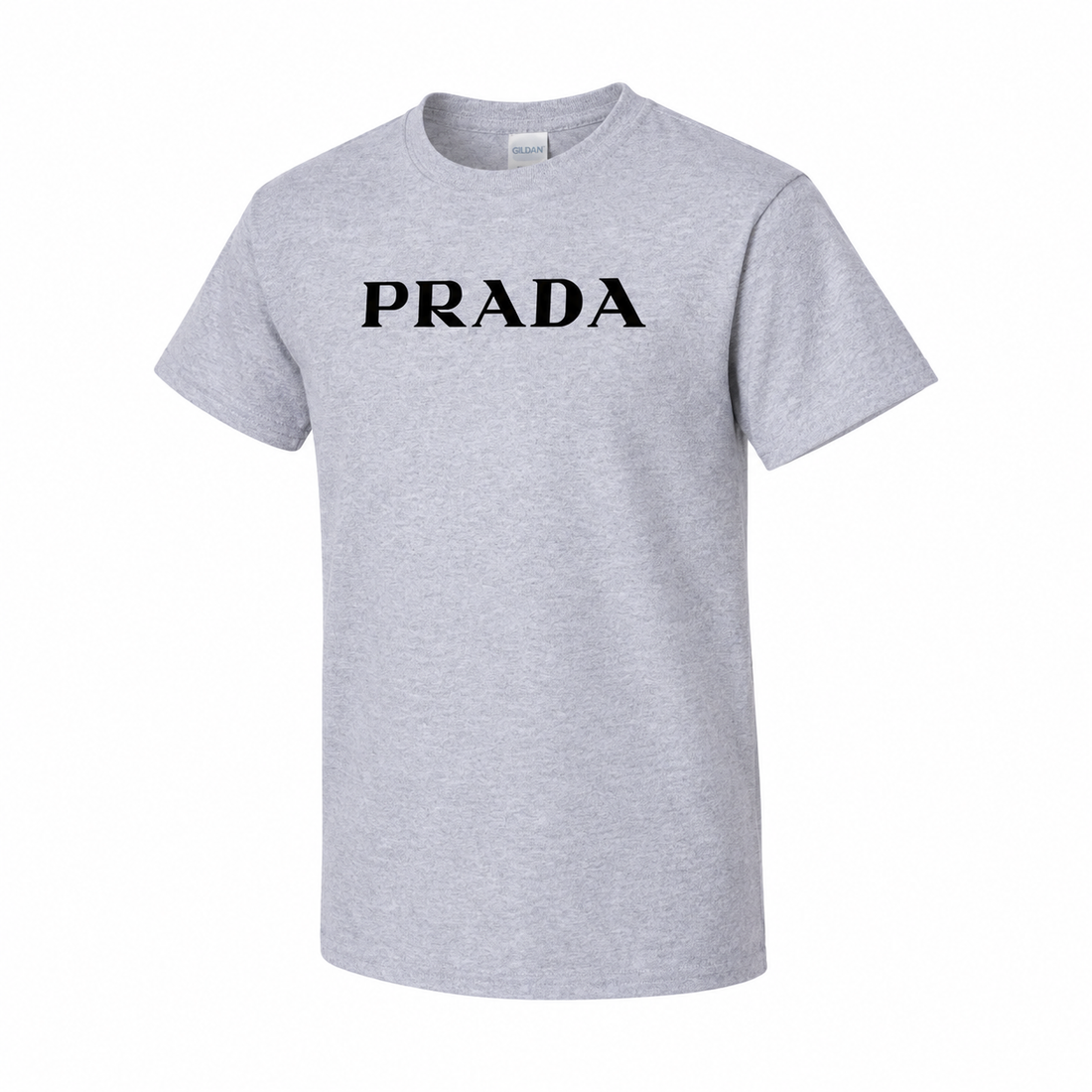 Youth Kids Prada Cotton T-Shirt - Grey - three-quarter