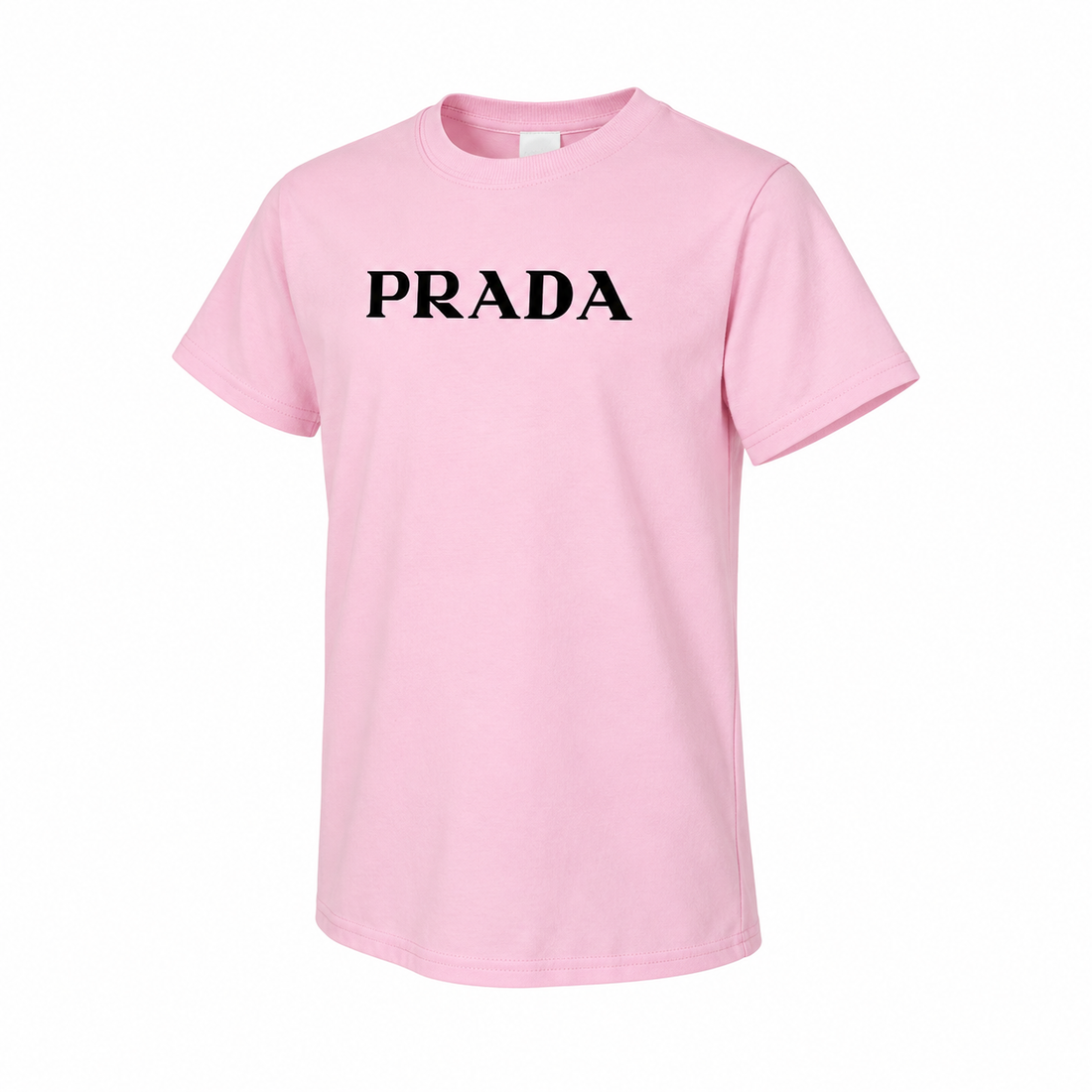 Youth Kids Prada Cotton T-Shirt - Pink - three-quarter