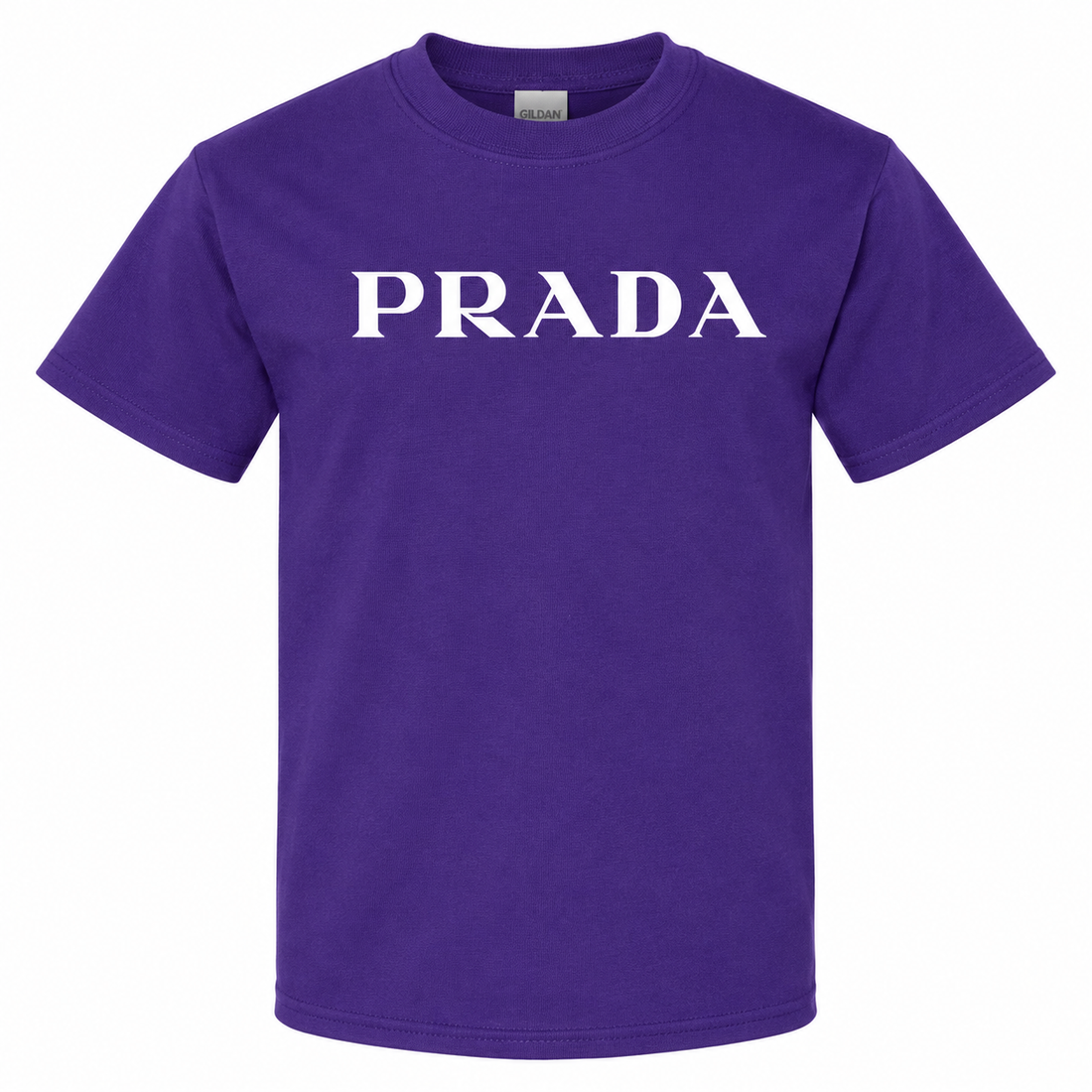 Youth Kids Prada Cotton T-Shirt - Purple - detail