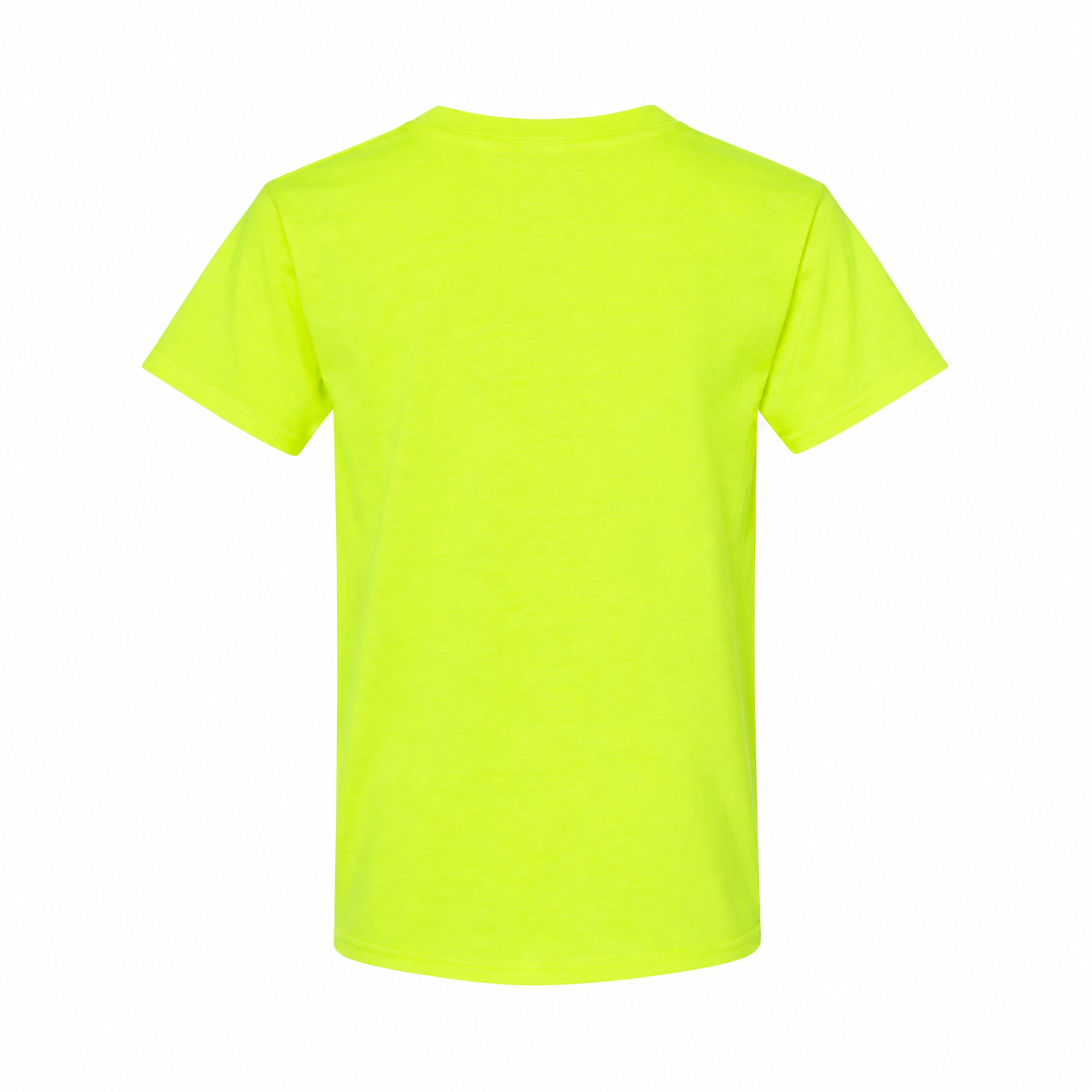 Youth Kids Prada Cotton T-Shirt - Safety Green - back
