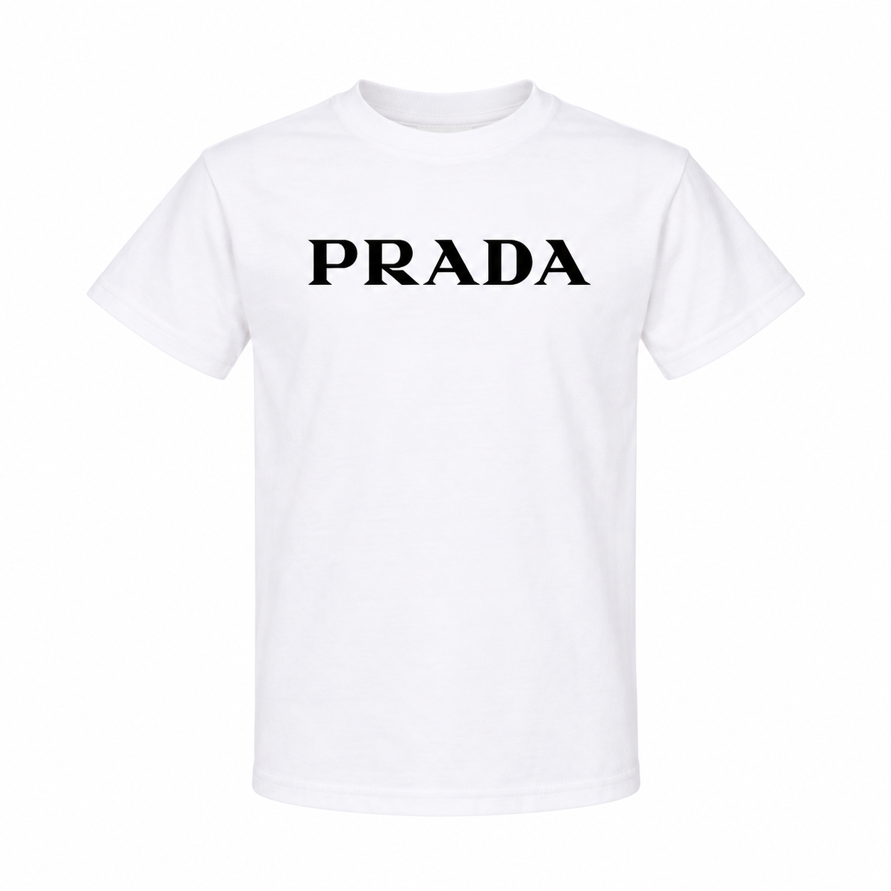 Youth Kids Prada Cotton T-Shirt - White - hero