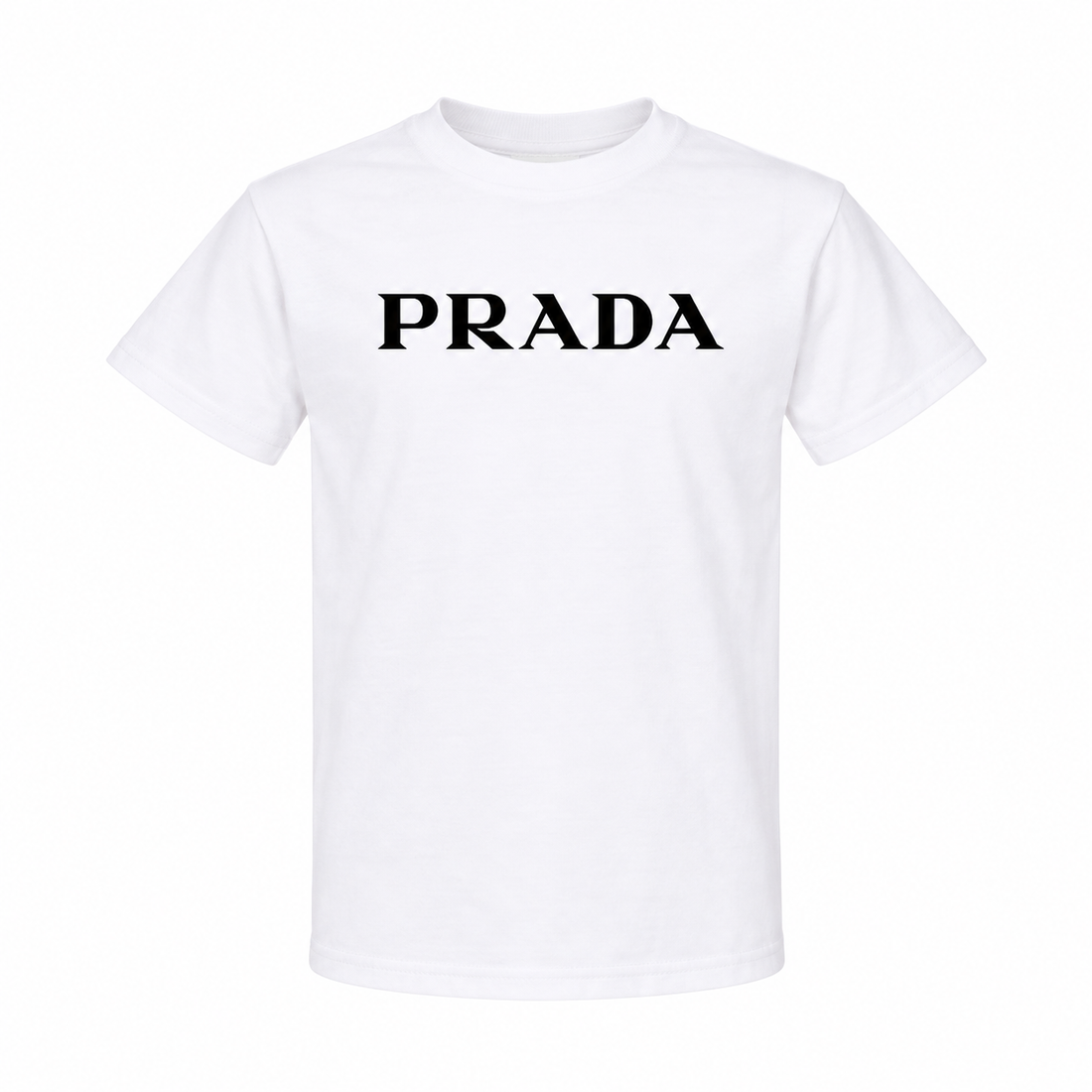 Youth Kids Prada Cotton T-Shirt - White - hero
